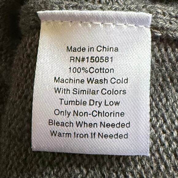 Flag & Anthem Hurlock Grey Cotton Cable Knit Sweater NEW XXL - Picture 4 of 5